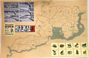 آرت بوک و نقشه فیزیکی بازی Red Dead Redemption